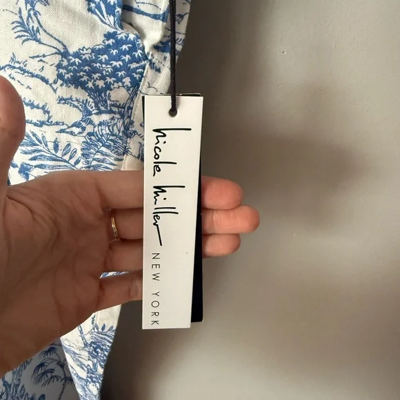 Blue & White Printed Women’s Lightweight summer pants! - Picture 4 of 5